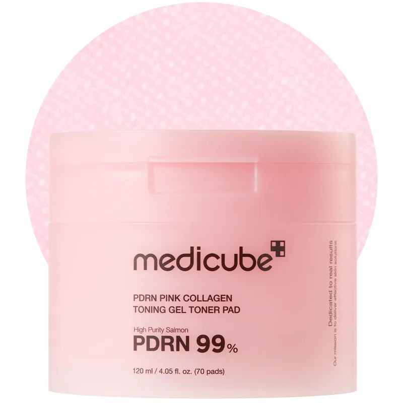 Medicube PDRN Pink Collagen Toning Gel Toner Pad 70 Pads