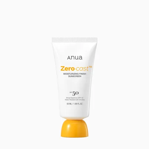 Tubo Anua Zero-Cast Moisturizing Finish Sunscreen SPF50 50ml