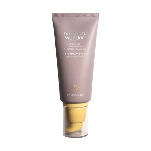 Tubo Haruharu Wonder Black Rice Pure Mineral Relief Daily Sunscreen SPF50+ 50ml