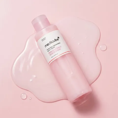 Textura lechosa del toner rosado