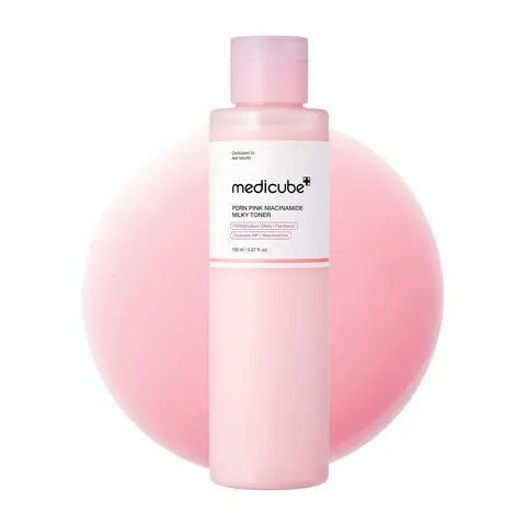 Medicube PDRN Pink Niacinamide Milky Toner frasco