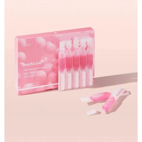 Caja Medicube PDRN Pink One Day Serum con 10 ampolletas de 1.5ml