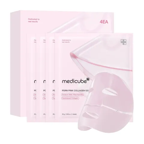 Caja Medicube PDRN Pink Collagen Gel Mask 4 piezas