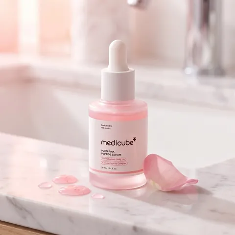 Medicube PDRN Serum sobre el tocador
