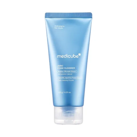Tubo azul de Medicube Zero Foam Cleanser 120ml