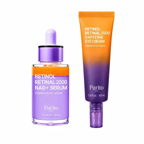 Purito Retinol Retinal 2000 NAD+ Serum con su caja