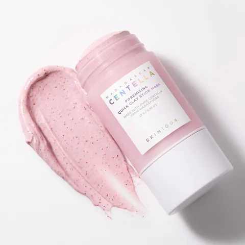 Textura de arcilla rosa con polvo de frijol rojo